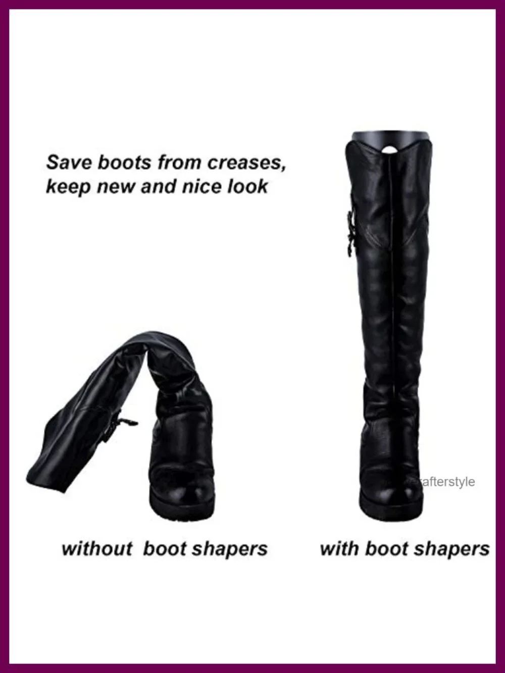 4 Pcs Boot Shapers Form Inserts Breathable Boot Support for Men Women